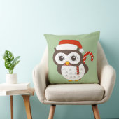 Coussin illusima M. Hibou Lumière de Noël Vert (Chaise)