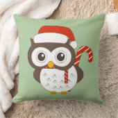 Coussin illusima M. Hibou Lumière de Noël Vert (Couverture)