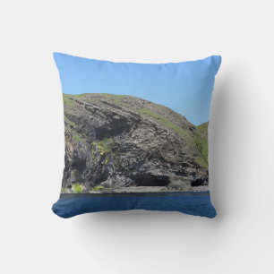 Coussin Illusion Fantastique de Dragon sur la Falaise d'Éc