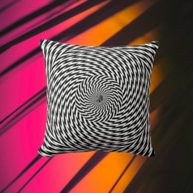 Coussin Illusion spirale dynamique (Créateur téléchargé)