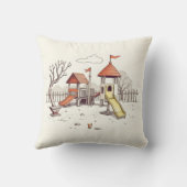Coussin Illustration - aire de jeux (Verso)