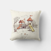 Coussin Illustration - aire de jeux (Recto)
