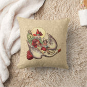 Coussin Illustration Antique de l'Enfant de Mère l'Oye (Couverture)
