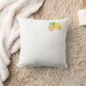 Coussin Illustration aquarelle de citron Squeeze the Day (Couverture)