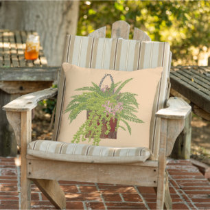 Coussin Illustration botanique d'une plante grimpante de l