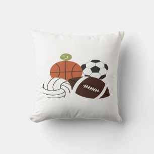 Coussin illustration de balle de sport