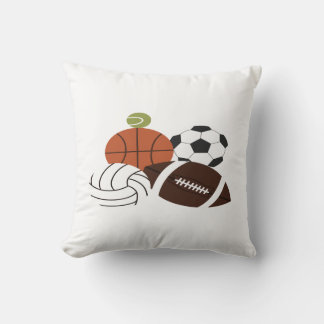 Coussin illustration de balle de sport