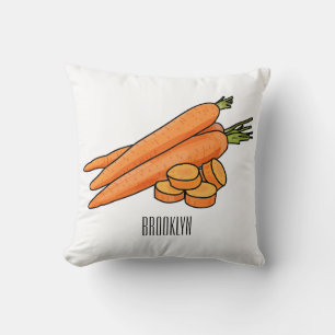 Coussin Illustration de carotte