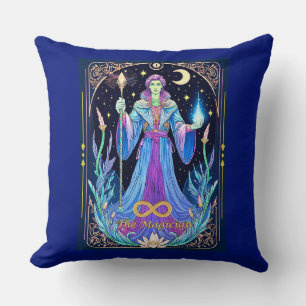Coussin Illustration de carte de tarot, Le Magicien