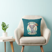 Coussin Illustration de chat Sphynx OVNI Sarcastique (Chaise)