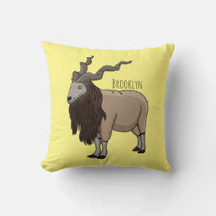 Coussin Illustration de chèvre de Markhor