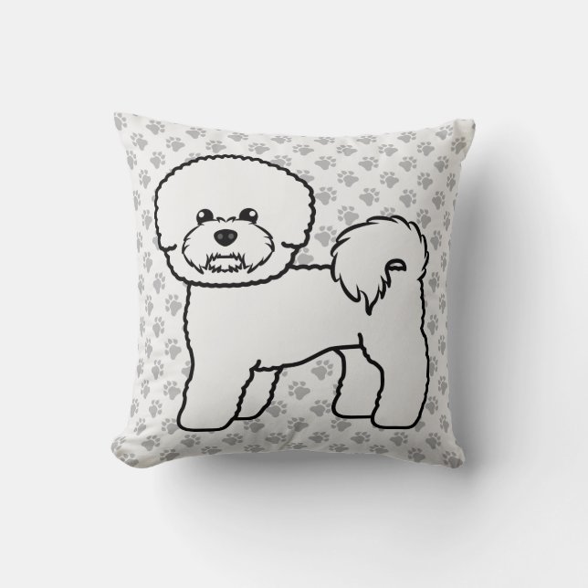 Coussin Illustration de chien de dessin animé mignon Bicho (Recto)