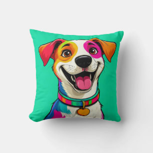Coussin Illustration de chien de dessin mignon
