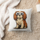 Coussin Illustration de chiot aux yeux globuleux mignons (Couverture)