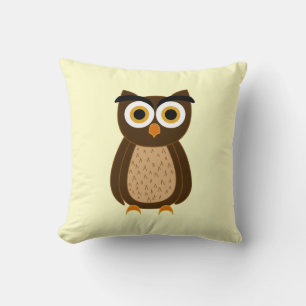 Coussin Illustration de chouette charmante