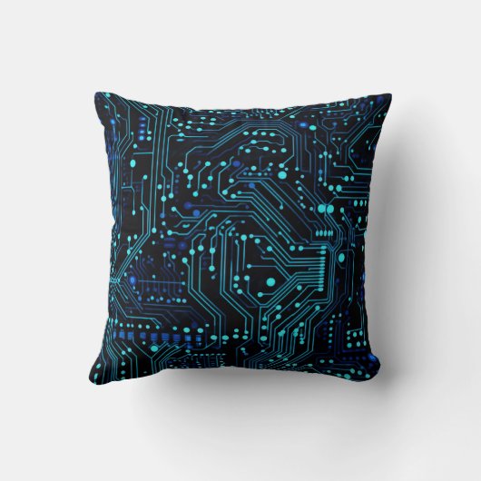 Coussin Illustration de conception de carte de circuit Cus (Verso)