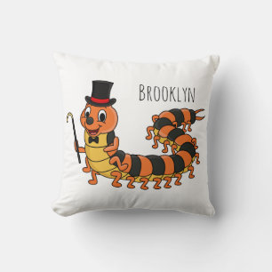 Coussin Illustration de dessin animé de mille-pattes drôle