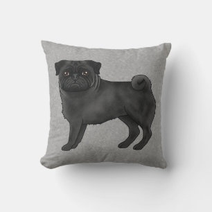 Coussin Illustration de dessin animé mignon de chien Carli