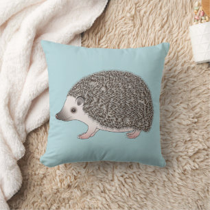 Coussin Illustration de dessin animé mignon de hérisson py