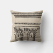 Coussin Illustration de dessin de l'architecture de colonn (Verso)