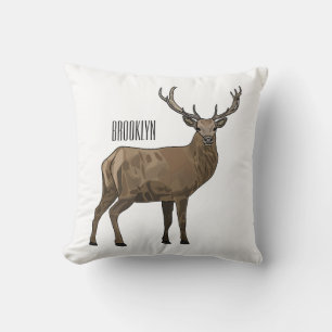 Coussin Illustration de dessin sur le cerf