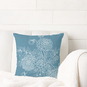 Coussin Illustration de fleur délicate