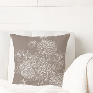 Coussin Illustration de fleur délicate