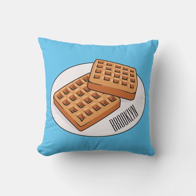 Coussin Illustration de gaufre (Recto)