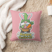Coussin Illustration de gnome "Hoppy Easter" de haute qual (Couverture)