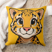 Coussin Illustration de jeune guépard de dessin animé mign (Couverture)