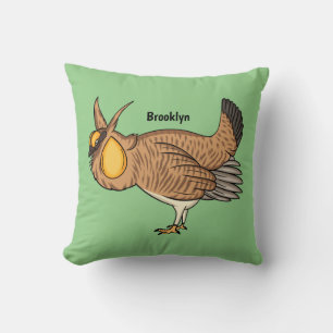 Coussin Illustration de la bande dessinée de poulet de pra