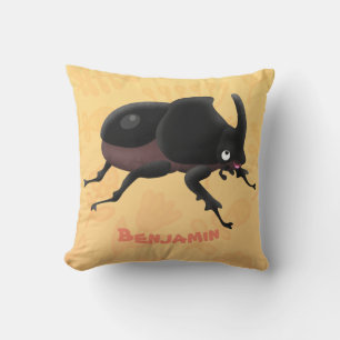Coussin Illustration de la caricature du dendroctone du rh