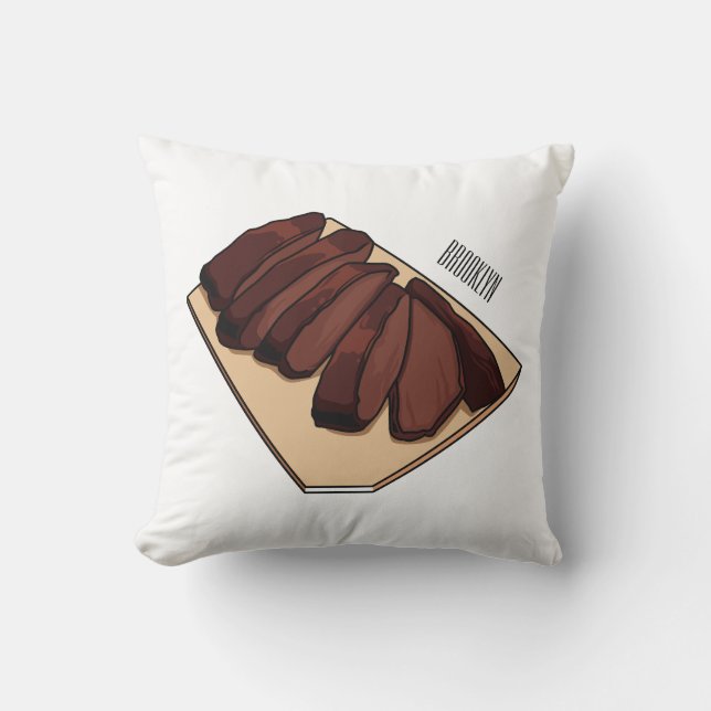 Coussin Illustration de la poitrine de boeuf (Recto)