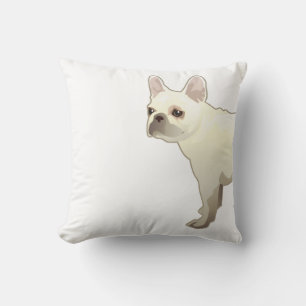 Coussin Illustration de la race française de chien taureau