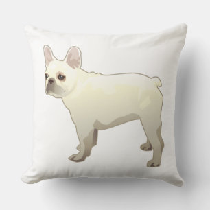 Coussin Illustration de la race française de chien taureau