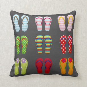 Coussin Illustration de l'aquarelle de mode de la bouteill