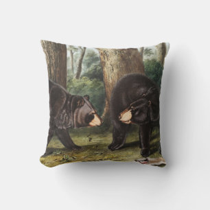 Coussin Illustration de l'ours noir américain Ursus Americ