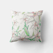 Coussin Illustration de lys blanc (Verso)