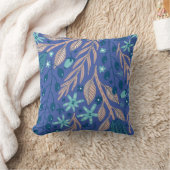 Coussin illustration de motif de feuilles (Couverture)