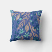 Coussin illustration de motif de feuilles (Verso)