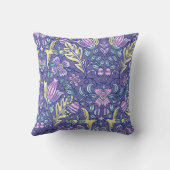 Coussin illustration de motif floral (Verso)