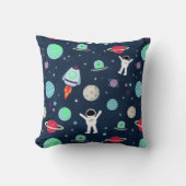 Coussin Illustration de motif spatial (Recto)