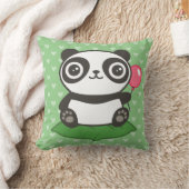Coussin Illustration de Panda Mignon (Couverture)