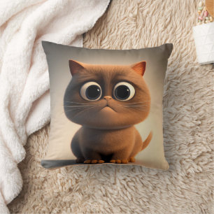 Coussin illustration de personnage de dessin animé d'un ch