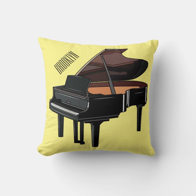 Coussin Illustration de piano (Recto)