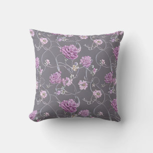 Coussin Illustration de roses roses