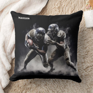 Coussin Illustration des joueurs de football de nom person