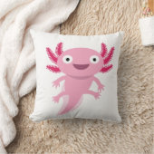 Coussin Illustration drôle Axolotl (Couverture)