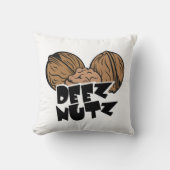 Coussin Illustration drôle de Deez Nutz (Recto)