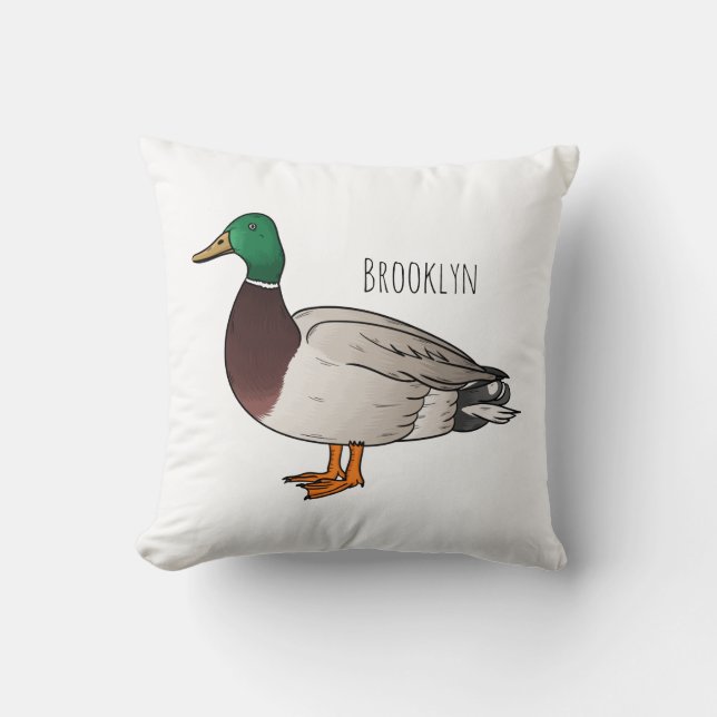 Coussin Illustration du canard de Majard (Recto)